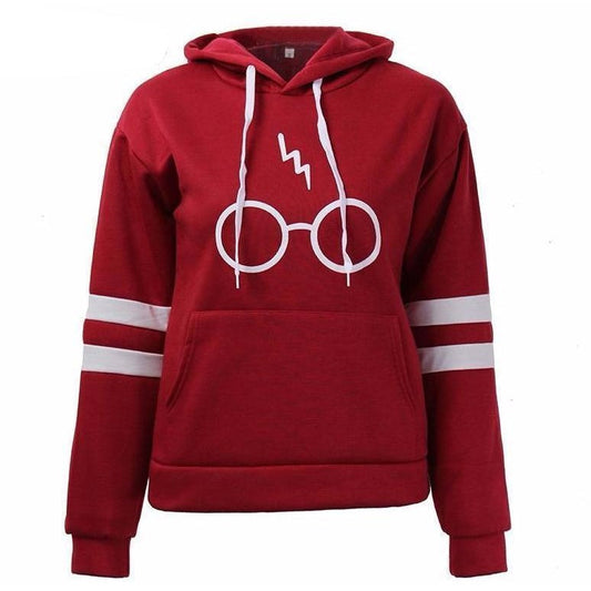 Printed Glasses Fleece Hoodie - The Hoodie Store