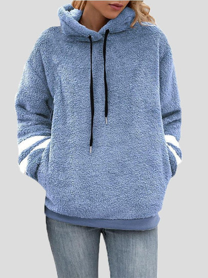 Women's Hoodies Plush Fleece Pocket Long Sleeve Hoody - Hoodies - Instastyled | Online Fashion Free Shipping Clothing, Dresses, Tops, Shoes - 17/09/2022 - 30-40 - CAR2209171261